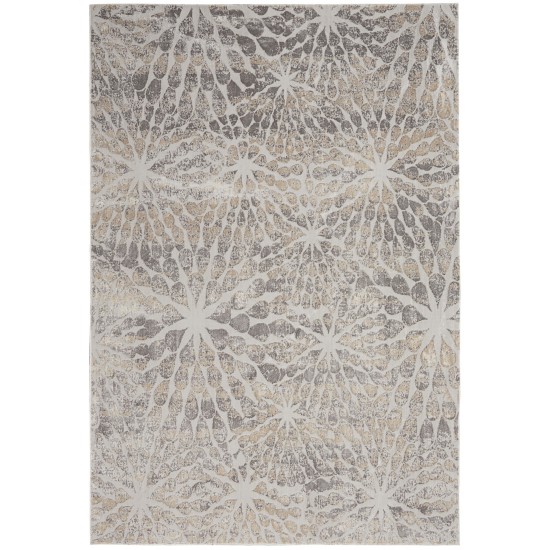 Nourison Silky Textures SLY07 Area Rug, Ivory/Beige, 3'11" x 5'11"