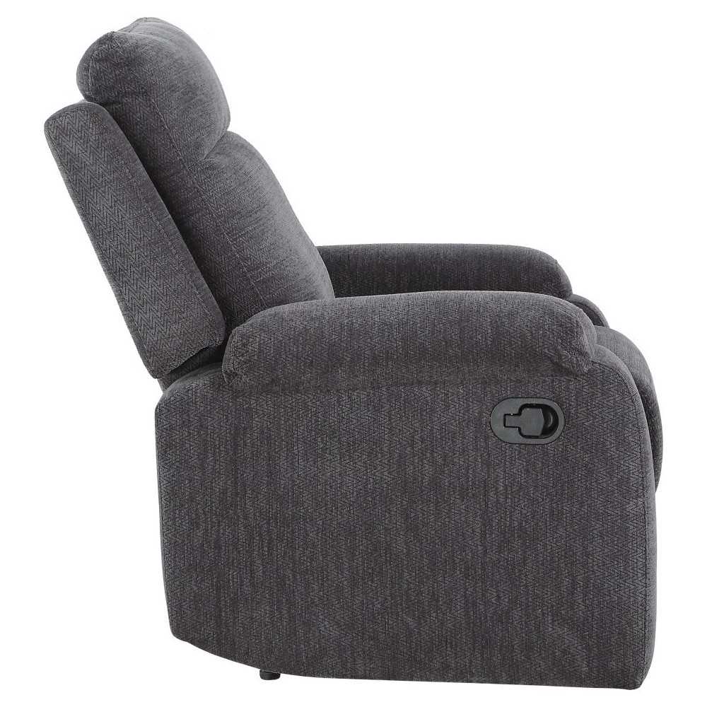 ACME Elijah Loveseat w/Console (Motion), Slate Blue Chenille ACME Elijah Loveseat w/Console (Motion), Slate Blue Chenille