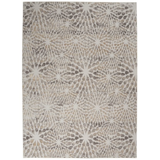 Nourison Silky Textures SLY07 Area Rug, Ivory/Beige, 7'10" x 10'6"