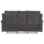 ACME Elijah Loveseat w/Console (Motion), Slate Blue Chenille