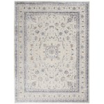 Nourison Silky Textures SLY08 Area Rug, Ivory/Grey, 9'3" x 12'9"