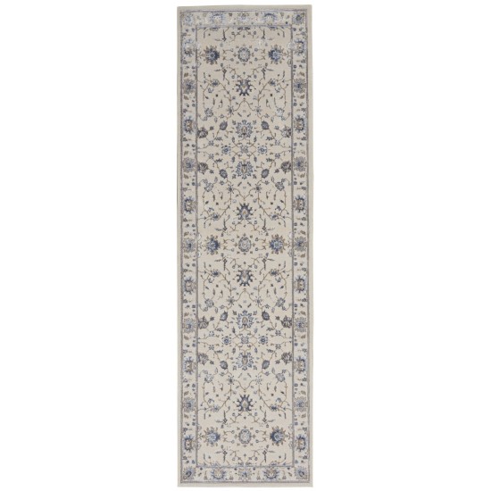 Nourison Silky Textures SLY09 Runner Rug, Ivory, 2'2" x 7'6"