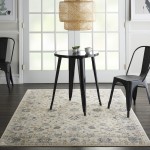 Nourison Silky Textures SLY09 Area Rug, Ivory, 3'11" x 5'11"