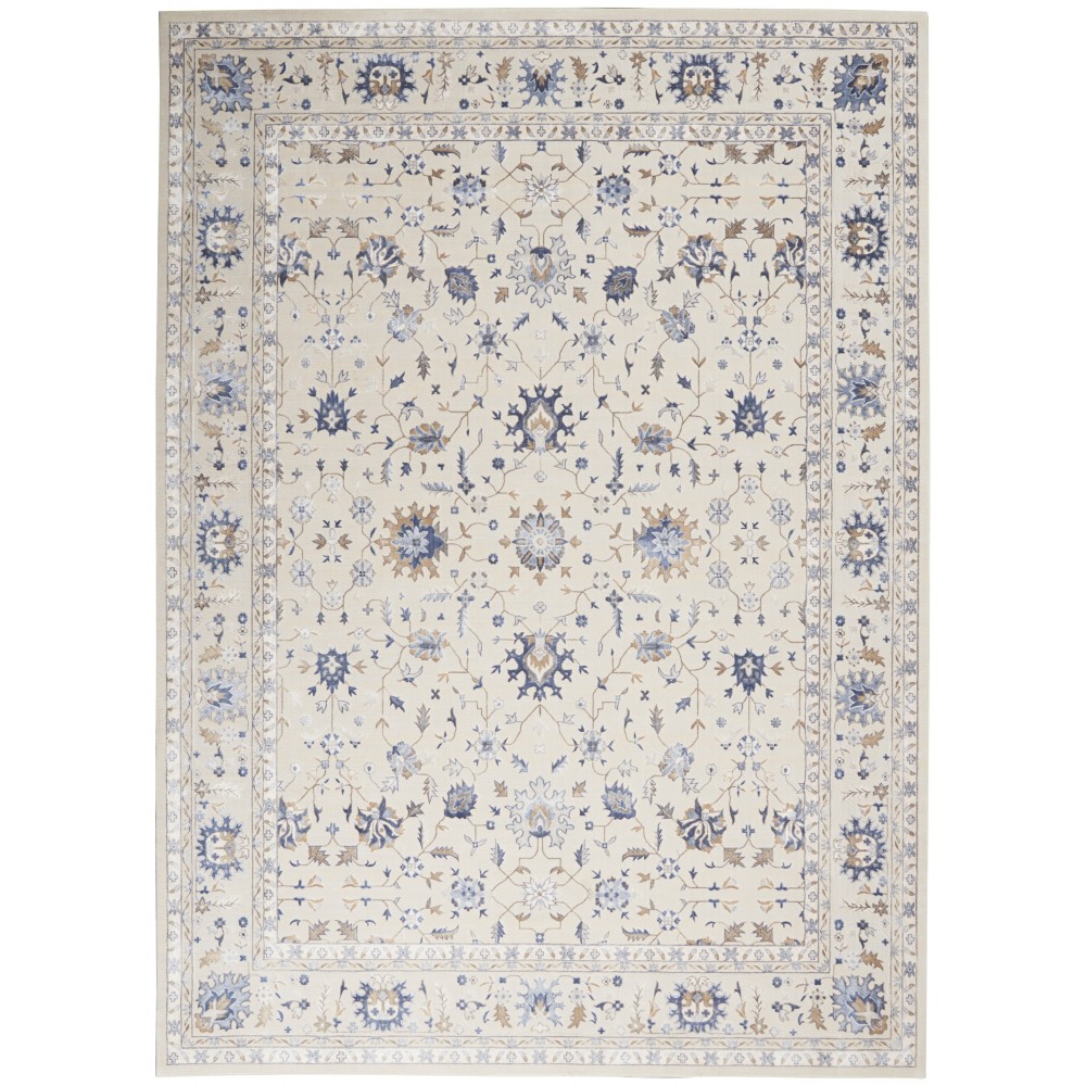 Nourison Silky Textures SLY09 Area Rug, Ivory, 7'10" x 10'6"