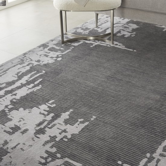 Nourison Symmetry SMM02 Area Rug, Grey/Beige, 7'9" x 9'9"