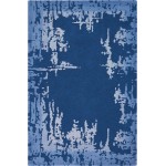 Nourison Symmetry SMM02 Area Rug, Navy/Blue, 5'3" x 7'9"