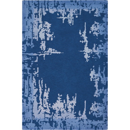 Nourison Symmetry SMM02 Area Rug, Navy/Blue, 5'3" x 7'9"