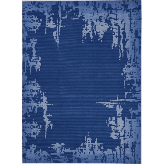 Nourison Symmetry SMM02 Area Rug, Navy/Blue, 8'6" x 11'6"