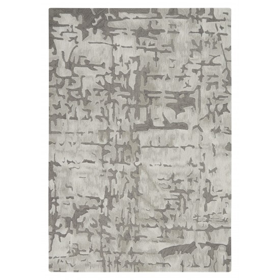 Nourison Symmetry SMM03 Area Rug, Ivory/Taupe, 5'3" x 7'9"