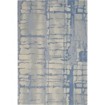 Nourison Symmetry SMM04 Area Rug, Blue/Grey, 3'9" x 5'9"