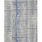 Nourison Symmetry SMM04 Area Rug, Blue/Grey, 7'9" x 9'9"