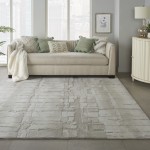 Nourison Symmetry SMM04 Area Rug, Ivory/Beige, 7'9" x 9'9"