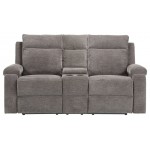 ACME Elijah Loveseat w/Console (Motion), Charcoal Chenille