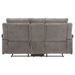 ACME Elijah Loveseat w/Console (Motion), Charcoal Chenille