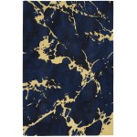 Nourison Symmetry SMM09 Area Rug, Navy, 5'3" x 7'9"