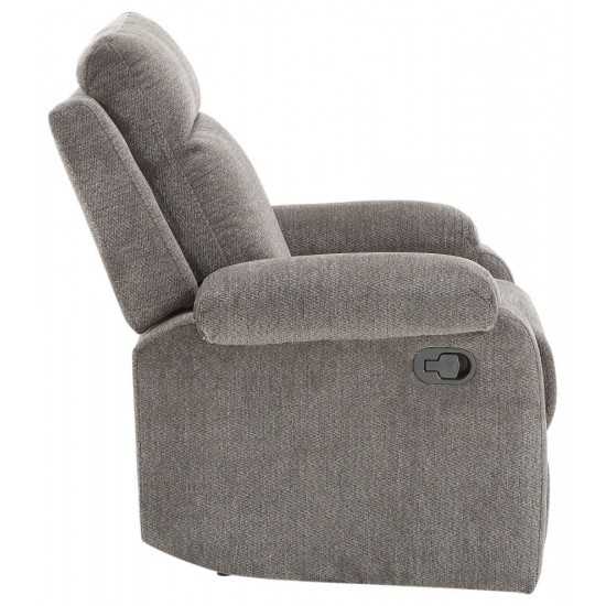 ACME Elijah Recliner, Charcoal Chenille