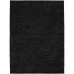 Michael Amini Ma30 Star SMR01 Area Rug, Black, 7'9" x 9'9"