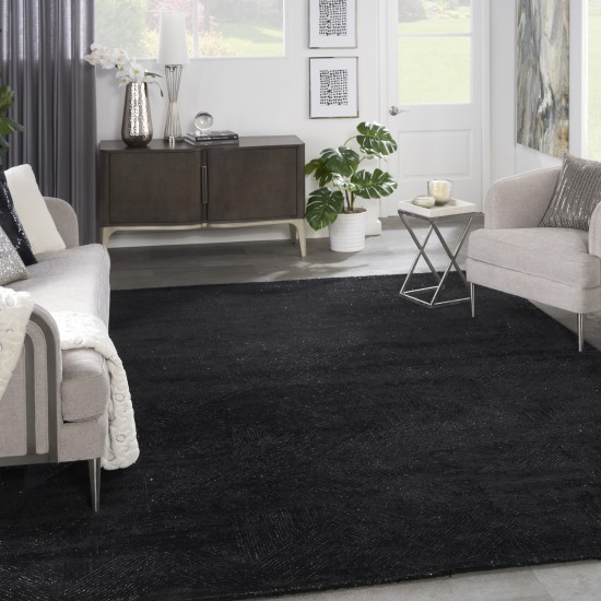 Michael Amini Ma30 Star SMR01 Area Rug, Black, 8'6" x 11'6"