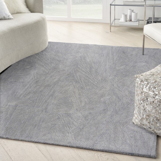 Michael Amini Ma30 Star SMR01 Area Rug, Slate, 4' x 6'