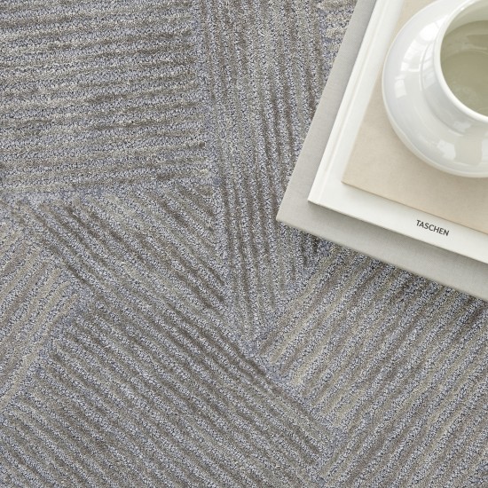 Michael Amini Ma30 Star SMR01 Area Rug, Slate, 4' x 6'