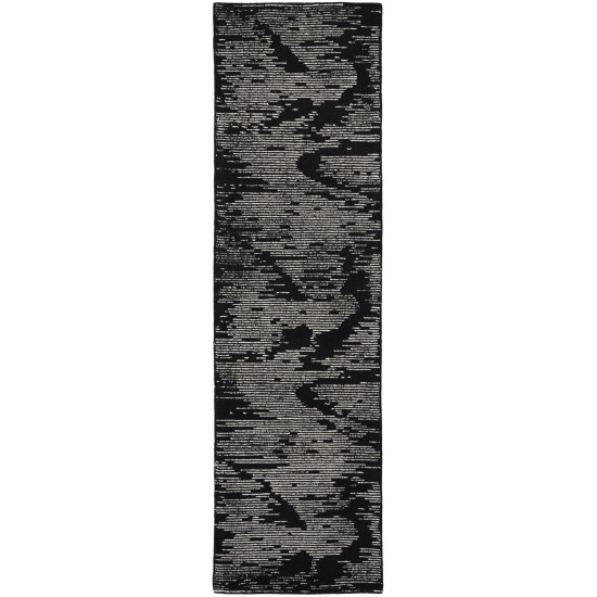 Michael Amini Ma30 Star SMR02 Runner Rug, Black/Ivory, 2'3" x 8'