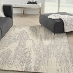 Michael Amini Ma30 Star SMR02 Area Rug, Ivory/Grey, 4' x 6'