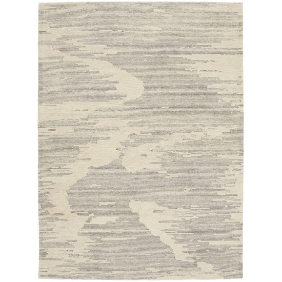 Michael Amini Ma30 Star SMR02 Area Rug, Ivory/Grey, 7'9" x 9'9"