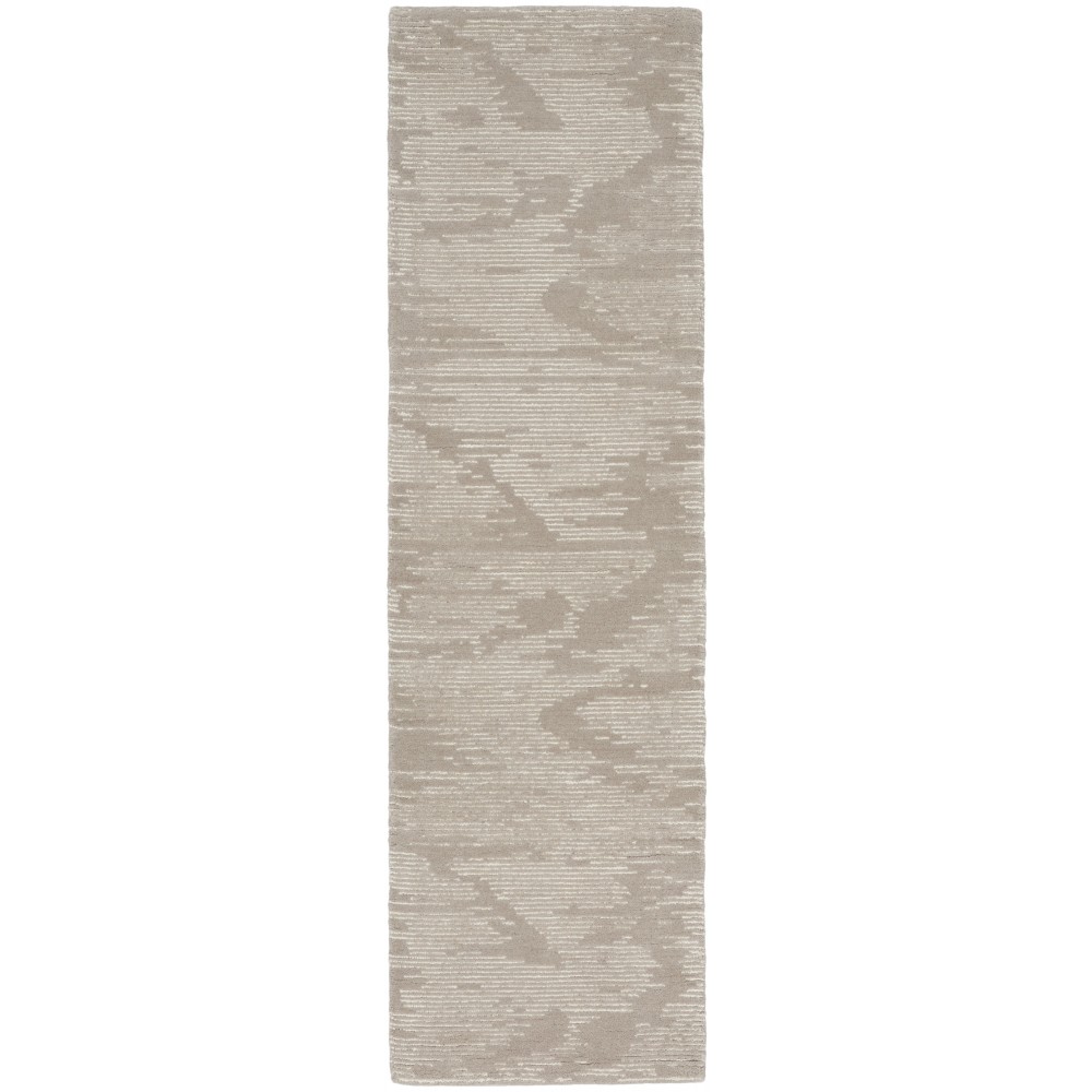 Michael Amini Ma30 Star SMR02 Runner Rug, Taupe/Ivory, 2'3" x 8'