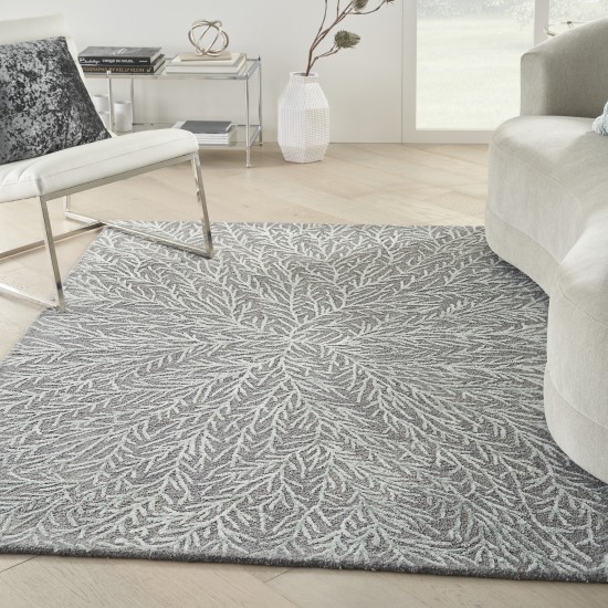 Michael Amini Ma30 Star SMR03 Area Rug, Slate/Teal, 5'3" x 7'3"