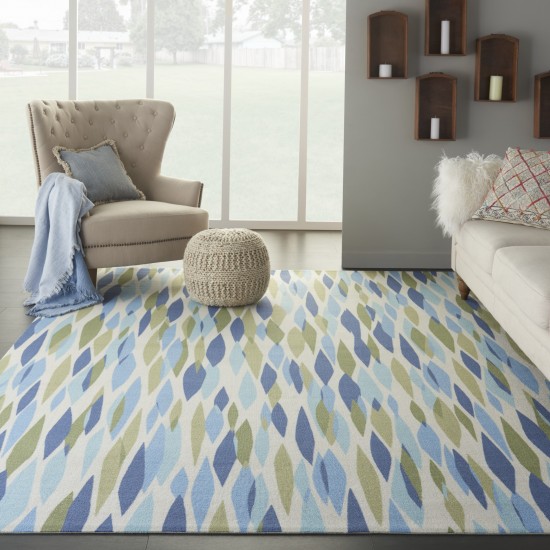 Waverly Sun N' Shade SND01 Area Rug, Seaglass, 10' x 13'