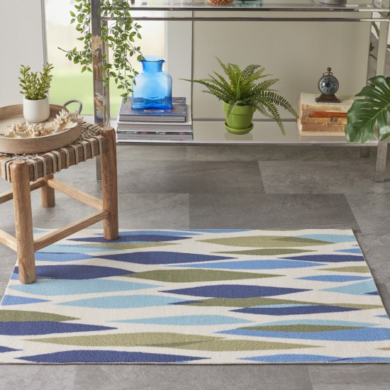 Waverly Sun N' Shade SND01 Area Rug, Seaglass, 2'3" x 3'9"