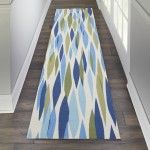 Waverly Sun N' Shade SND01 Runner Rug, Seaglass, 2'3" x 8'