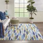 Waverly Sun N' Shade SND01 Area Rug, Seaglass, 4'3" x 6'3"