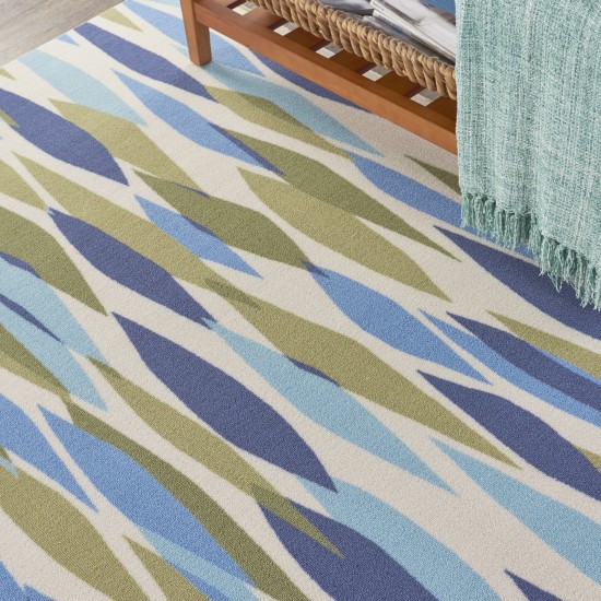 Waverly Sun N' Shade SND01 Area Rug, Seaglass, 5'3" x Square