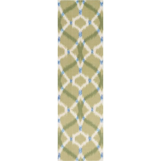 Waverly Sun N' Shade SND05 Runner Rug, Avocado, 2'3" x 8'