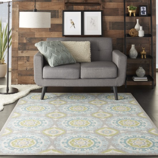 Waverly Sun N' Shade SND16 Area Rug, Jade, 5'3" x 7'5"