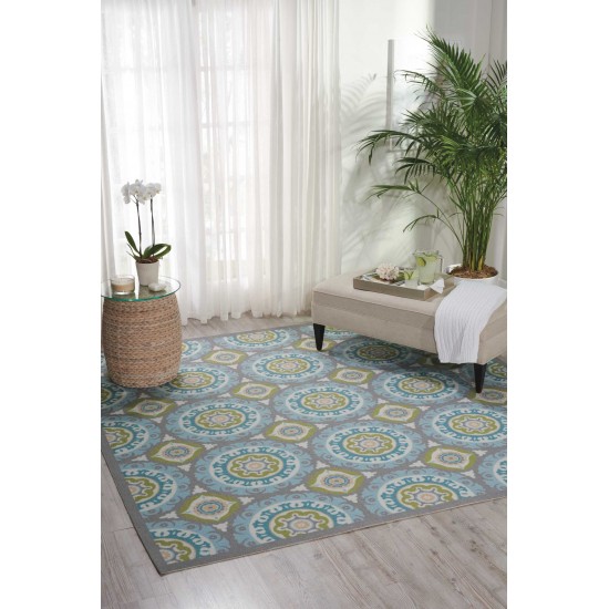 Waverly Sun N' Shade SND16 Area Rug, Jade, 8'6" x Square