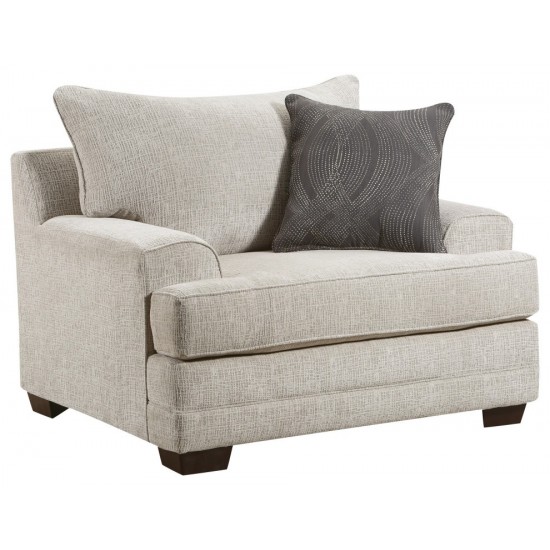 ACME Avedia Chair, Beige/Gray Chenille