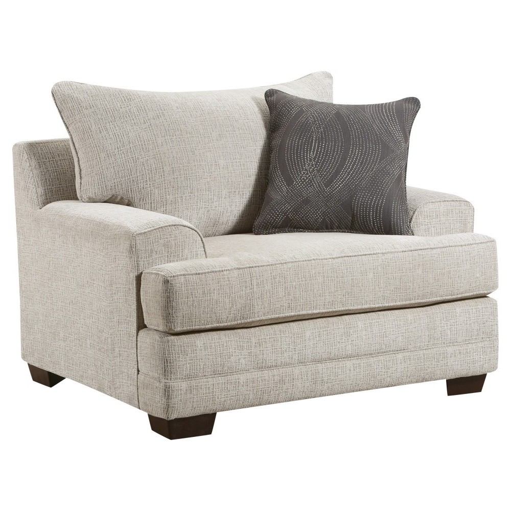 ACME Avedia Chair, Beige/Gray Chenille