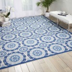 Waverly Sun N' Shade SND16 Area Rug, Navy, 7'9" x 10'10"