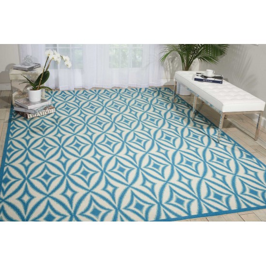 Waverly Sun N' Shade SND19 Area Rug, Azure, 10' x 13'