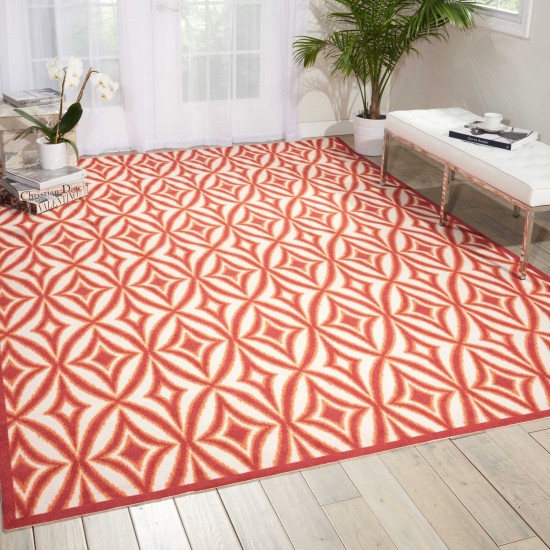 Waverly Sun N' Shade SND19 Area Rug, Campari, 10' x 13'