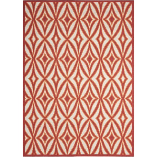 Waverly Sun N' Shade SND19 Area Rug, Campari, 5'3" x 7'5"