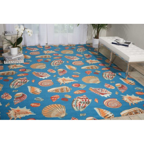 Waverly Sun N' Shade SND22 Area Rug, Azure, 10' x 13'