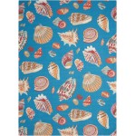 Waverly Sun N' Shade SND22 Area Rug, Azure, 5'3" x 7'5"