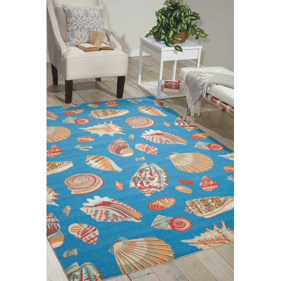 Waverly Sun N' Shade SND22 Area Rug, Azure, 5'3" x 7'5"