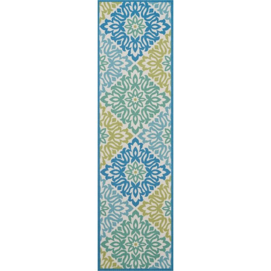 Waverly Sun N' Shade SND23 Runner Rug, Marine, 2'3" x 8'