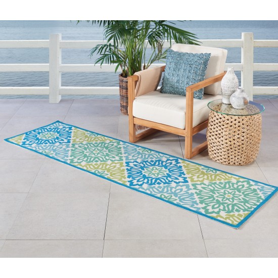 Waverly Sun N' Shade SND23 Runner Rug, Marine, 2'3" x 8'