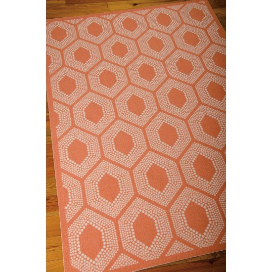 Waverly Sun N' Shade SND26 Area Rug, Tangerine, 10' x 13'