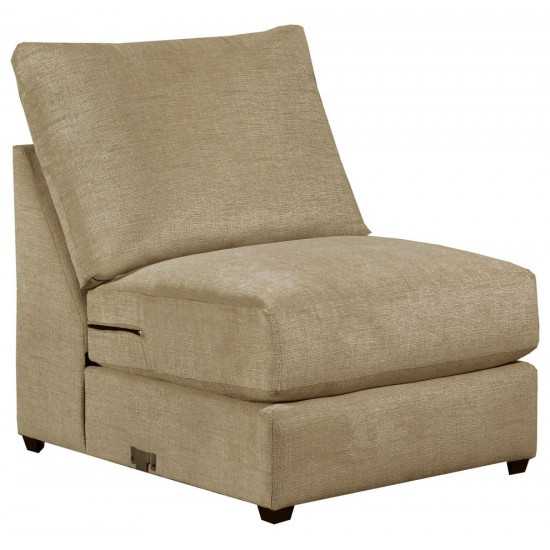 ACME Vassenia Modular - Armless Chair, 2-Tone Latte Chenille